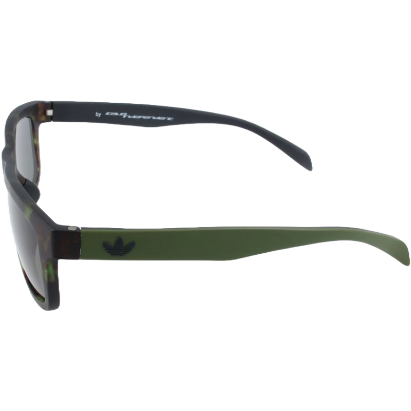 Adidas Brown Acetate Sunglasses with Green Lenses