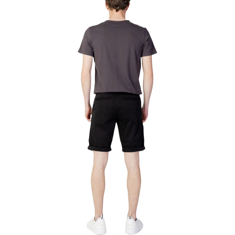 Jack & Jones Black Cotton Short for Effortless Elegance