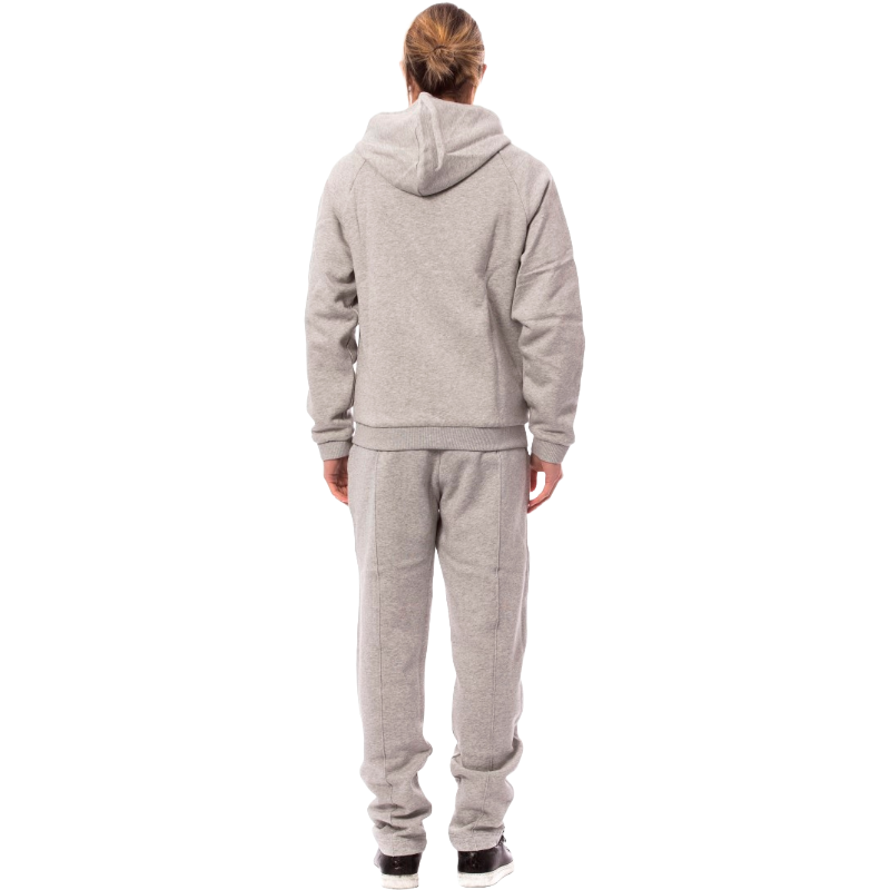 Billionaire Elegant Gray Cotton Sweatsuit Ensemble
