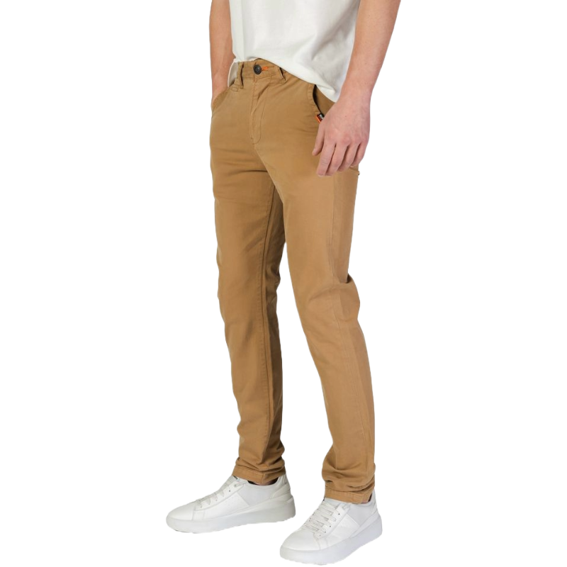 Superdry Beige Cotton Chinos for Effortless Elegance