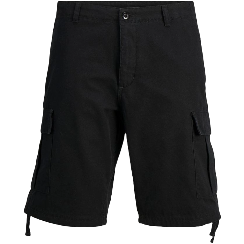 Jack & Jones Black Cotton Shorts for Elevated Casual Style