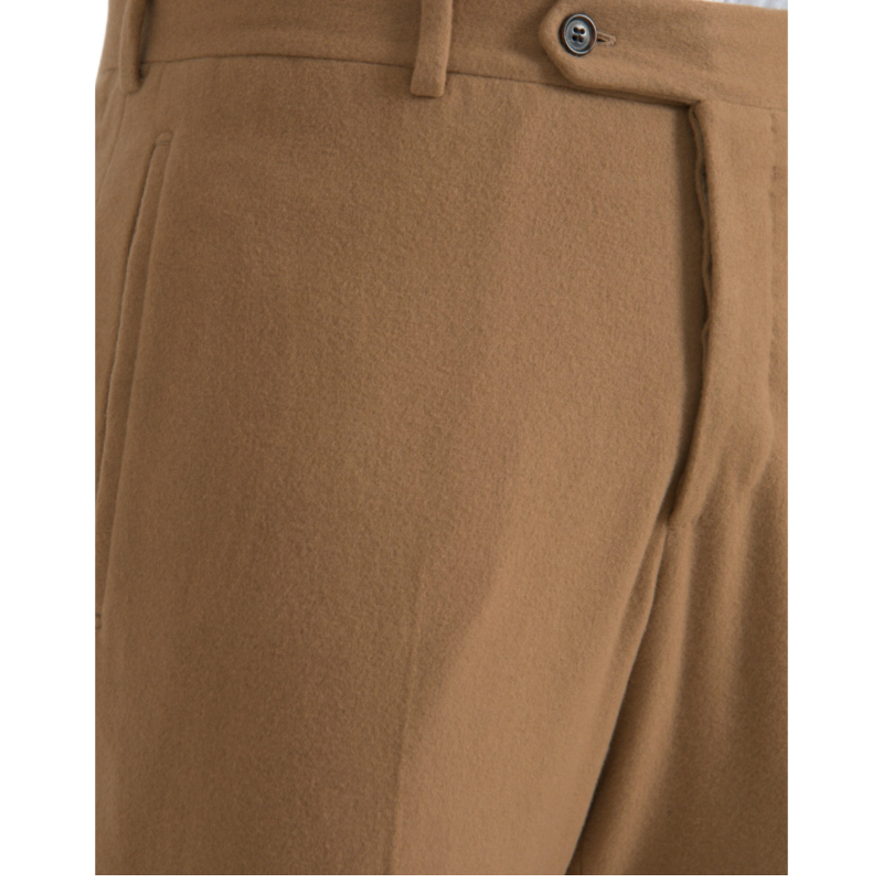 Prada Beige Cashmere Straight Fit Dress Pants