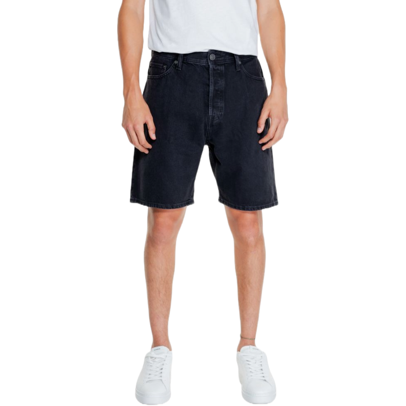 Jack & Jones Black Cotton Shorts for Effortless Elegance