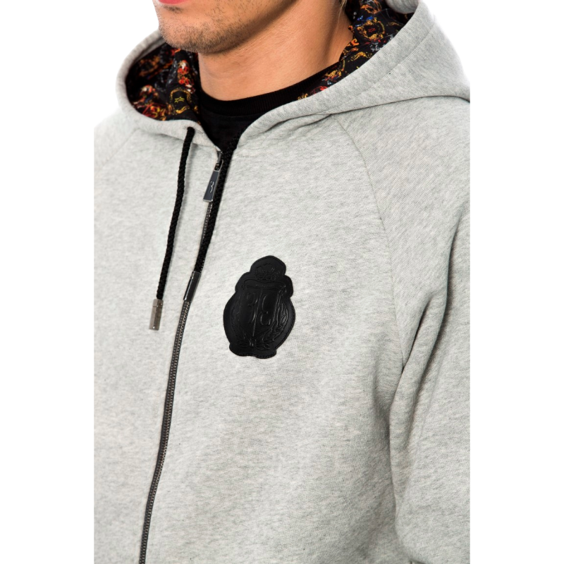 Billionaire Italian Couture Light Gray Cotton Sweatsuit