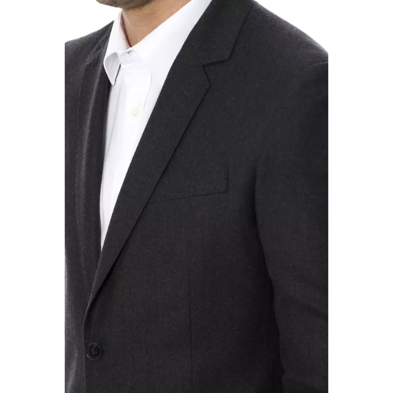 Verri Grey Wool Formal Blazer with Tailored Fit