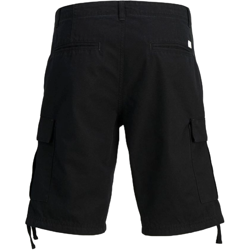 Jack & Jones Black Cotton Shorts for Elevated Casual Style