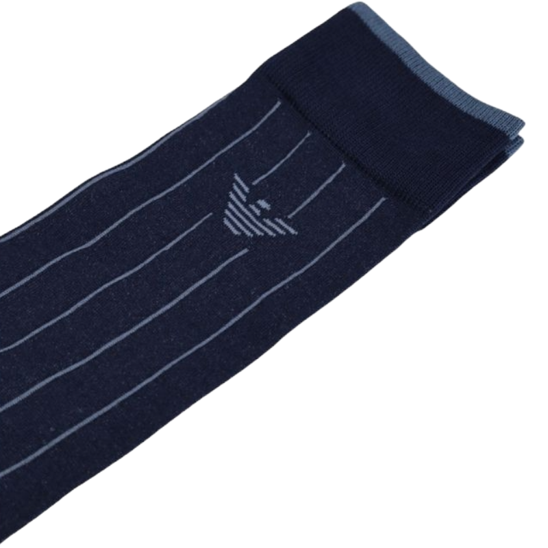 Emporio Armani Blue Cotton Sock - Elevated Elegance Essentials