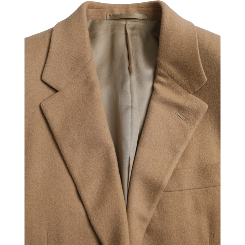 Prada Brown Cashmere 2 Piece Single Breasted Suit Elegance