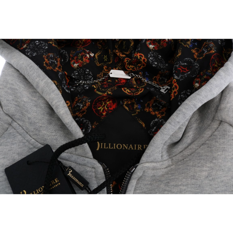 Billionaire Italian Couture Light Gray Cotton Sweatsuit